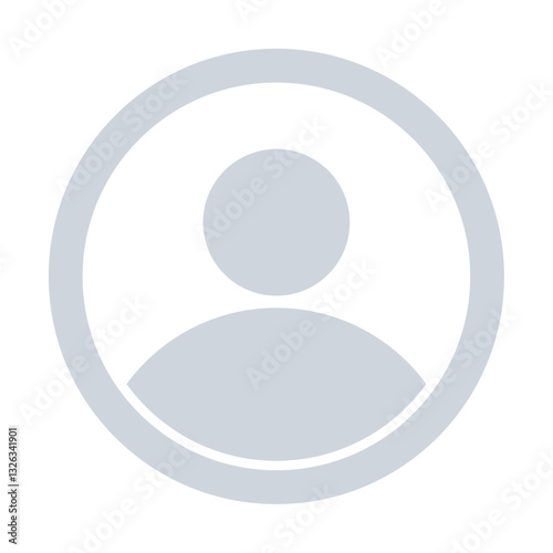 High resolution default profile picture icon.