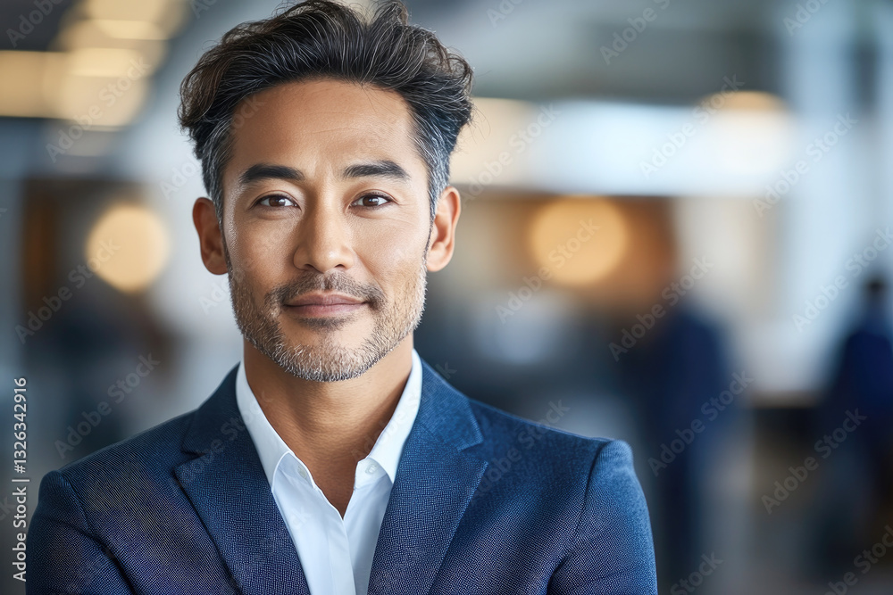 A stylish man in a tailored suit, exuding confidence and charm with a pleasant smile, perfect for business and professional imagery. A stylish man in a tailored suit, exuding confidence and charm with a pleasant smile, perfect for business and professional imagery.