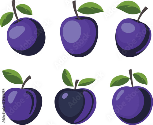 set of plums