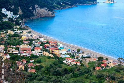 view of the bay on Corfu Island