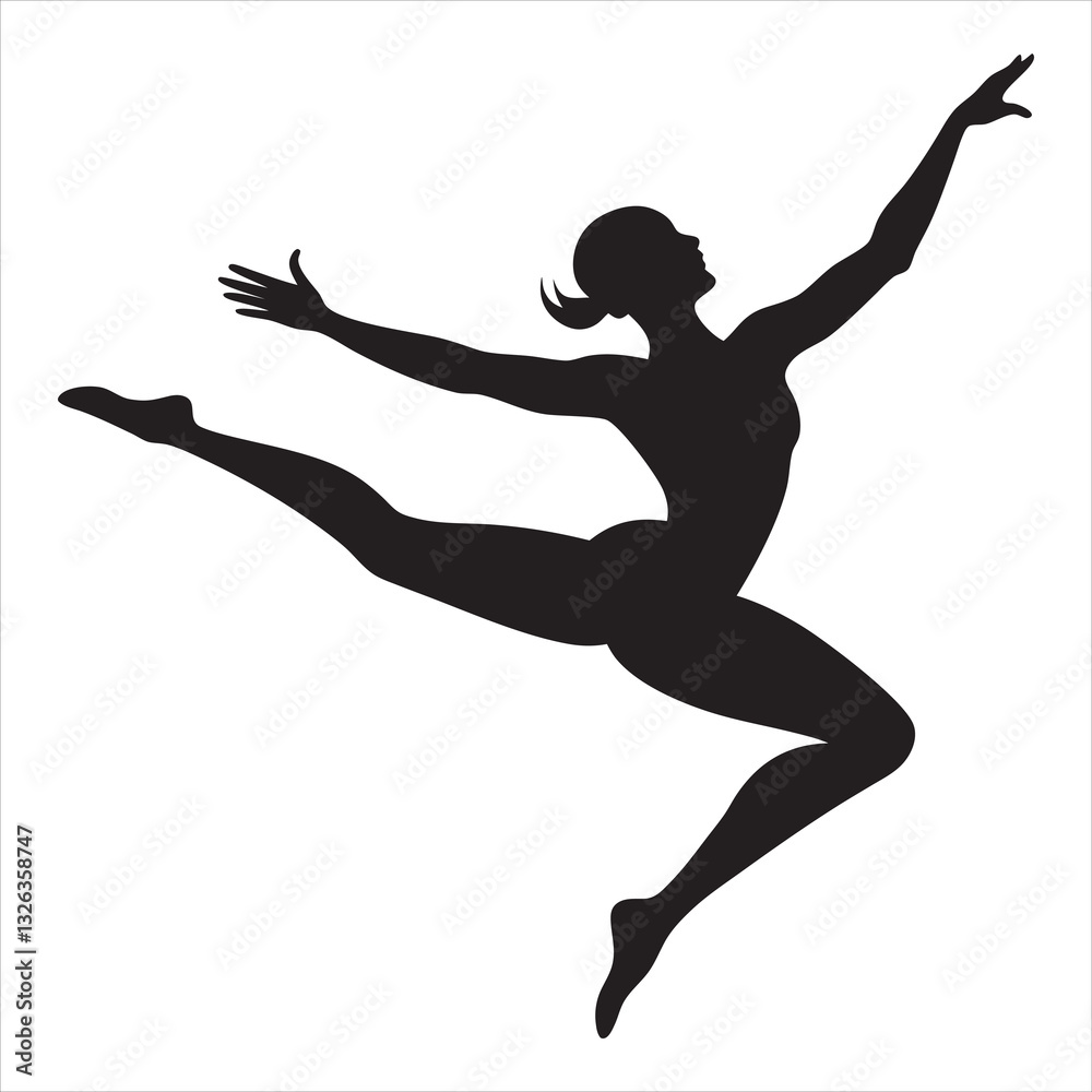 gymnastics girl silhouette, gymnastic vector illustration, exercise clipart design
gymnastics girl silhouette, gymnastic vector illustration, exercise clipart design