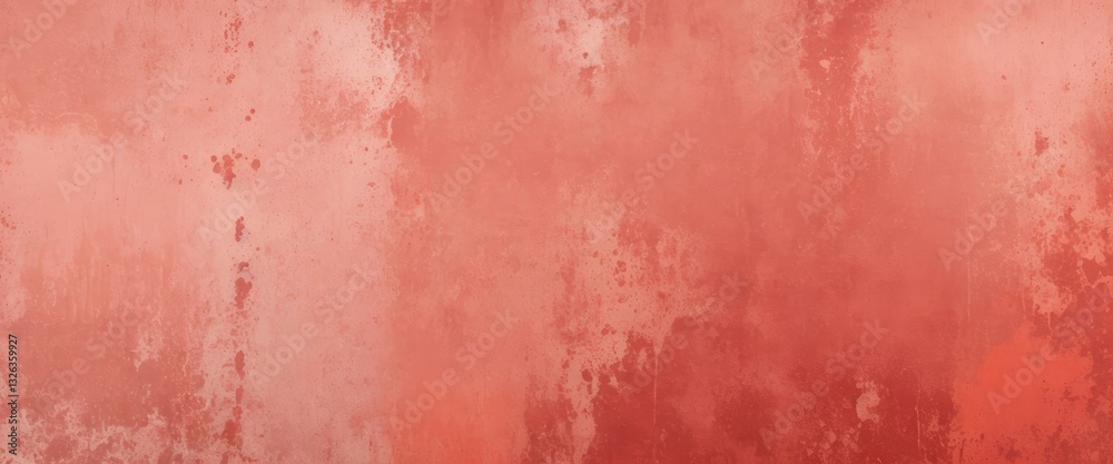 Fototapeta premium Maroon and orange grunge texture concrete wall banner blank background