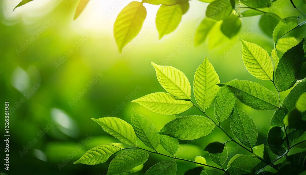 Nature of green leaf in garden at summer. Natural green leaves plants using as spring background cover page greenery environment ecology wallpaper Nature of green leaf in garden at summer. Natural green leaves plants using as spring background cover page greenery environment ecology wallpaper