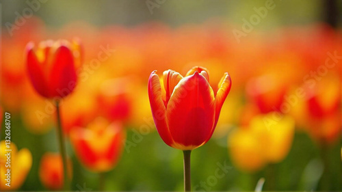 red and yellow tulips
