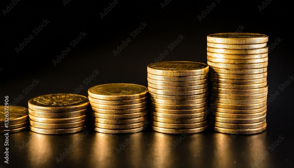 The glow of neon enhances the allure of the coins. The glow of neon enhances the allure of the coins.