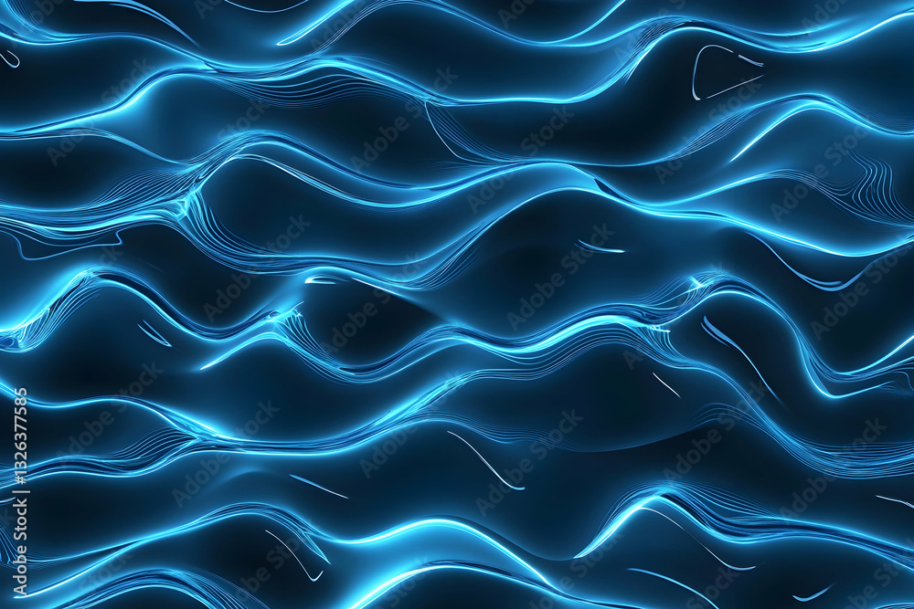 Abstract flowing blue waves Abstract flowing blue waves