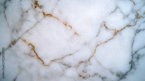 Elegant White Marble with Subtle Gold Veining and Smooth Texture
