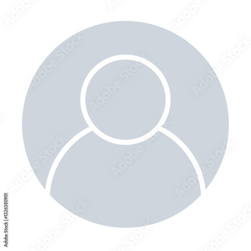 High resolution default profile picture icon.
