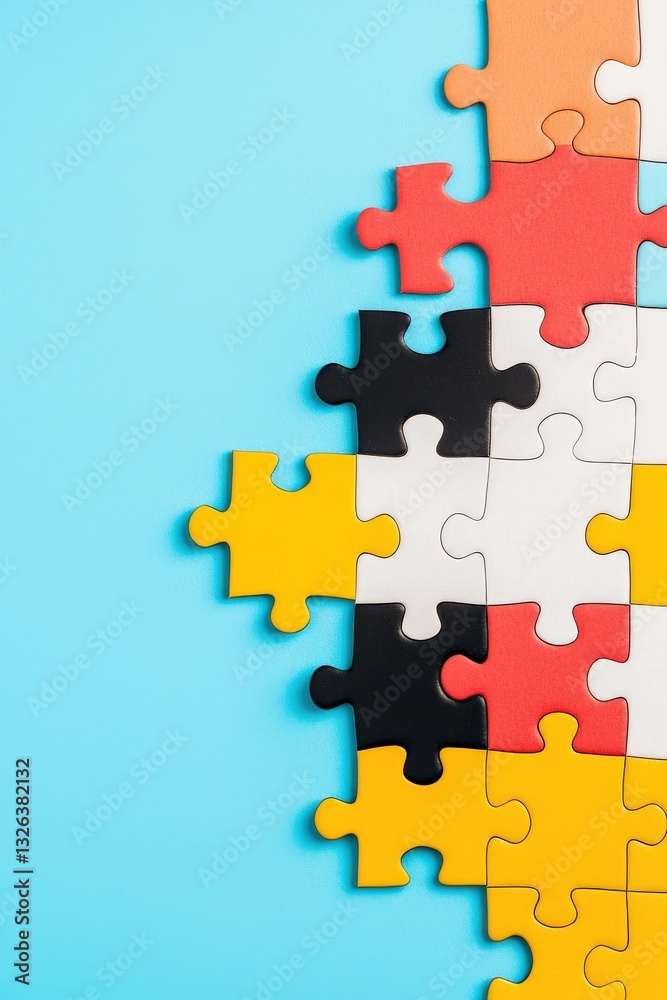 A step-by-step guide illustrated on how to assemble puzzle art A step-by-step guide illustrated on how to assemble puzzle art