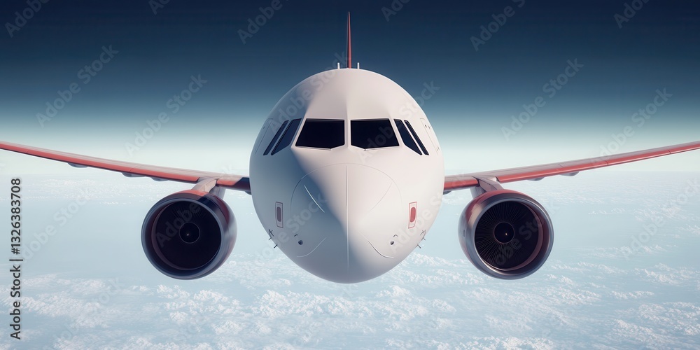 Fototapeta premium Airplane banner