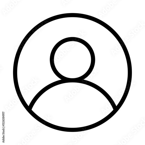 High resolution default profile picture icon.