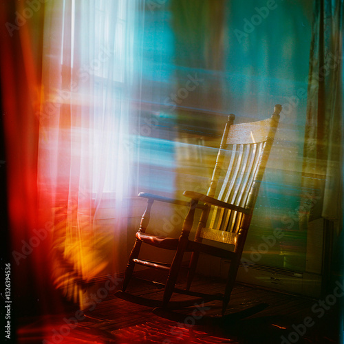 red chair in the room