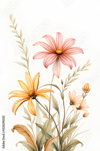 floral background with flowers