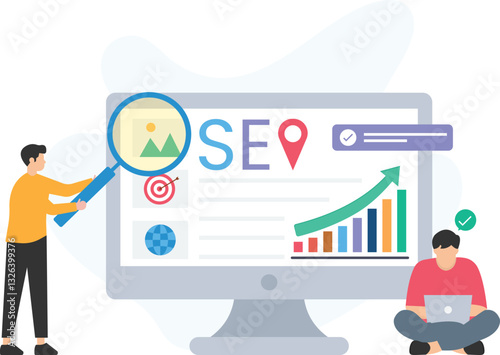 SEO optimization and on-page SEO, keyword research or keyword analysis, content optimization or content strategy, backlink building or link building, technical SEO or website optimization