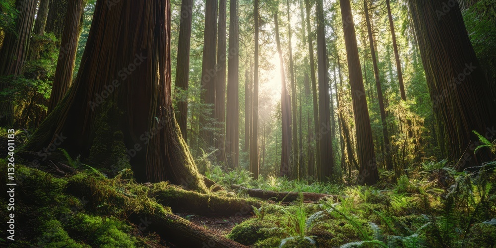 Obraz premium Ancient forest banner