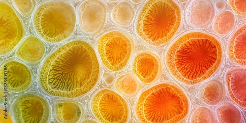 a close up of colorful circles photo