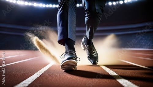 Each step resonates with confidence and purpose.   photo