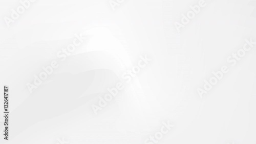 Plain white background with white grey curve lines motion minimal design corporate background. Seamless loop