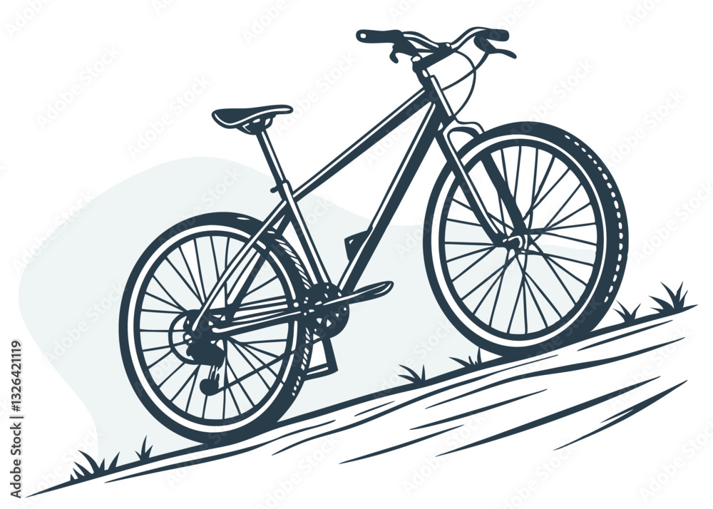 Fototapeta premium bicycle silhouette vector