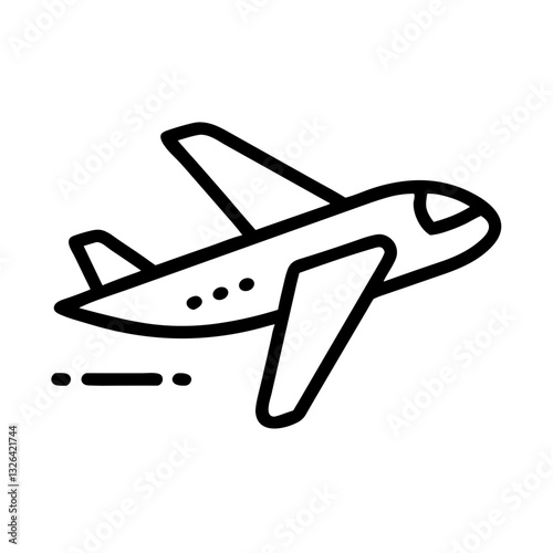 Airplane flying in the sky