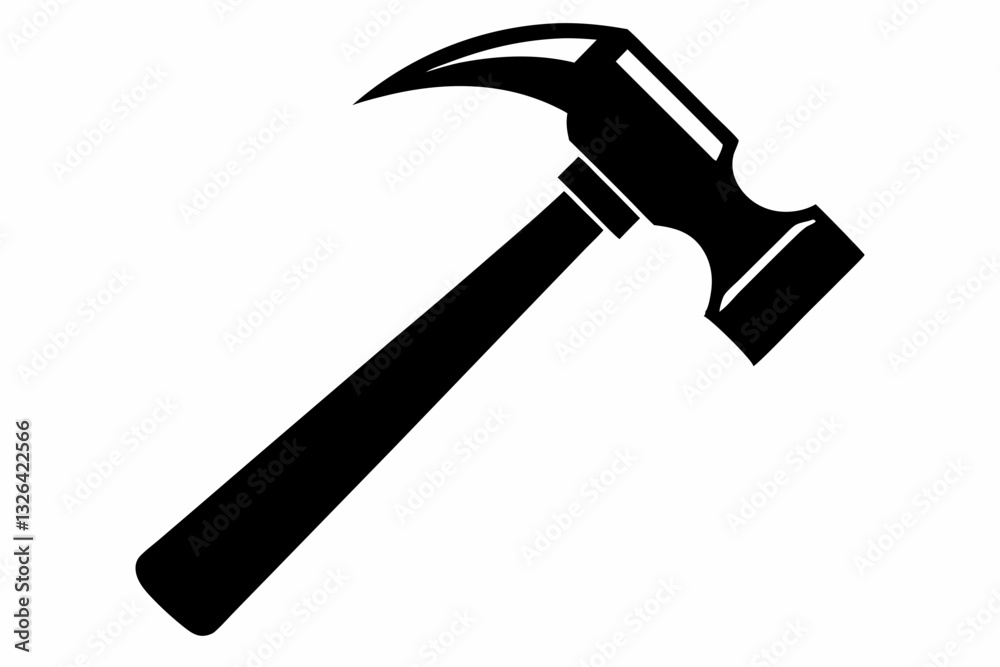 hammer line art silhouette vector illustration hammer line art silhouette vector illustration