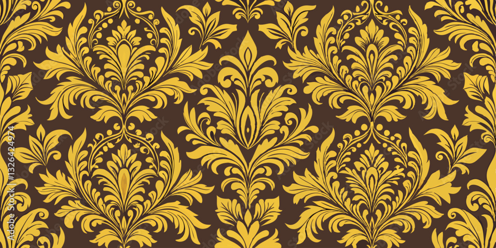 vector damask seamless pattern background vector damask seamless pattern background