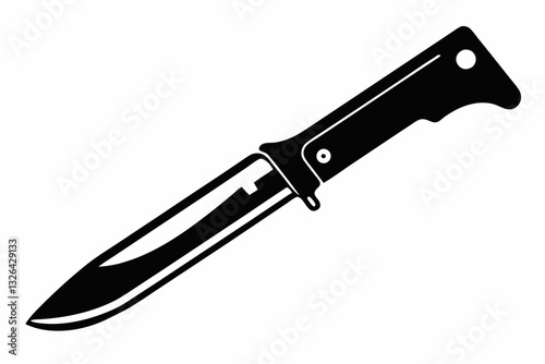 utility knife line art silhouette vector illustration
