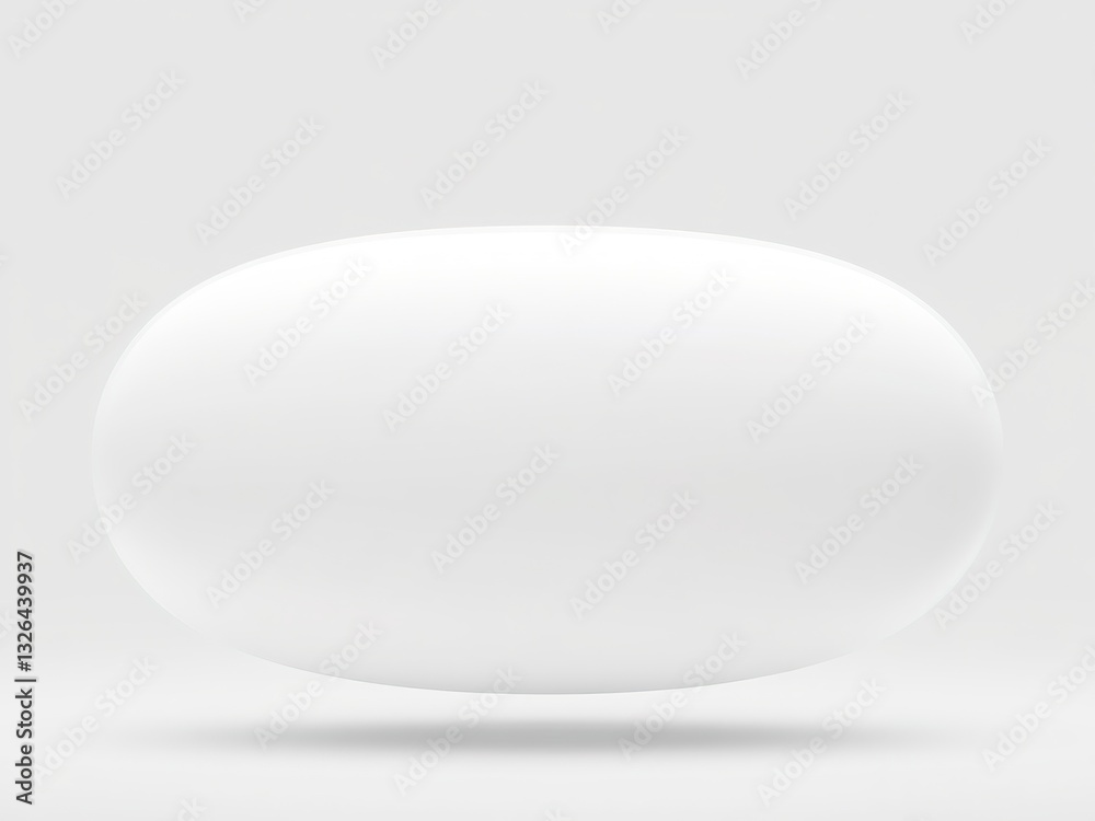 Oval Pill Design Concept: Modern Healthcare Illustration Oval Pill Design Concept: Modern Healthcare Illustration