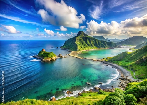 Guishan Island, Taiwan: Coastal serenity, tranquil beauty. photo