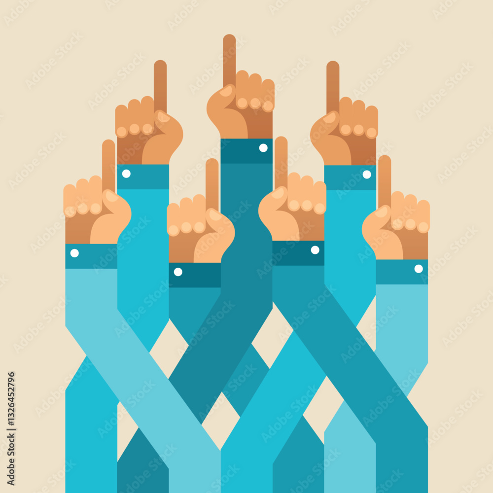 Abstract vector business concept: attention, success, growth or progress. Abstract vector business concept: attention, success, growth or progress.