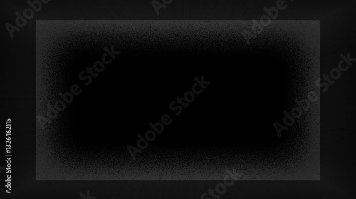 Blinking Light in Dark Shiny Rectangle Frame Overlay Video 4K VFX Effect on Black Background Screen