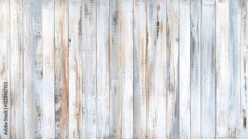 Rustic Wooden Planks with Weathered Finish and Soft Blue Hues