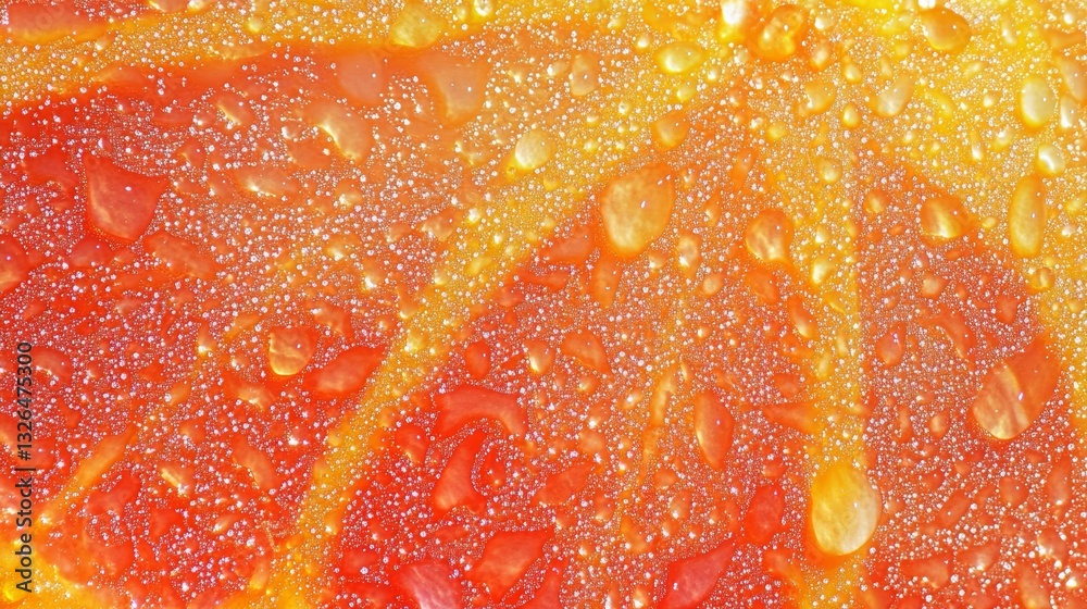 Wet Citrus Fruit Texture: Orange Peel with Water Droplets Wet Citrus Fruit Texture: Orange Peel with Water Droplets
