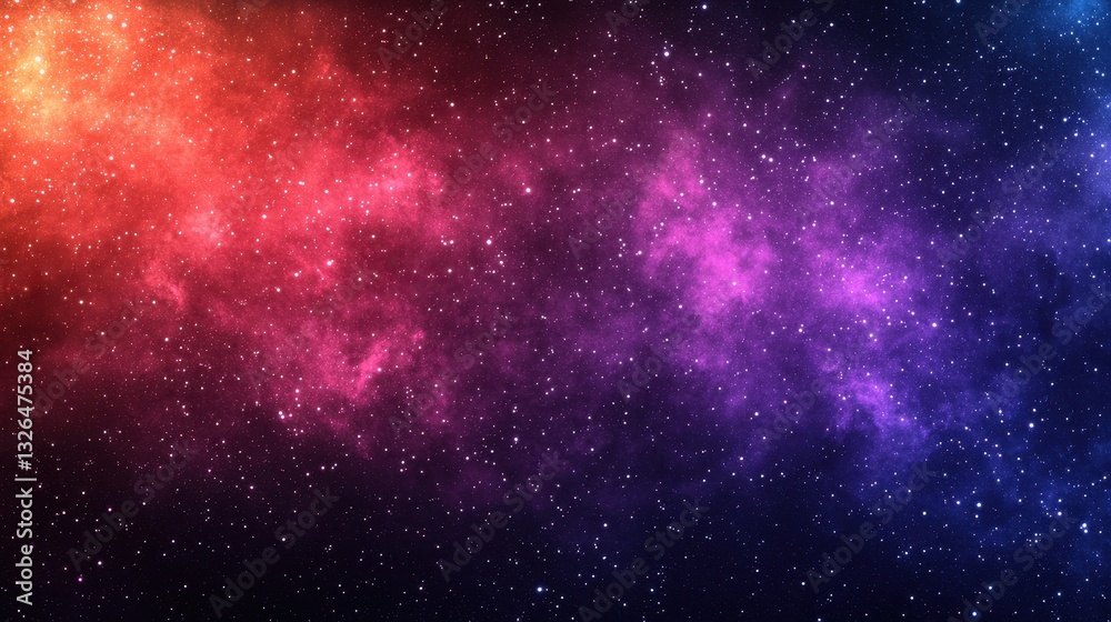 Fototapeta premium Stunning Colorful Cosmic Background with Stars and Nebulae