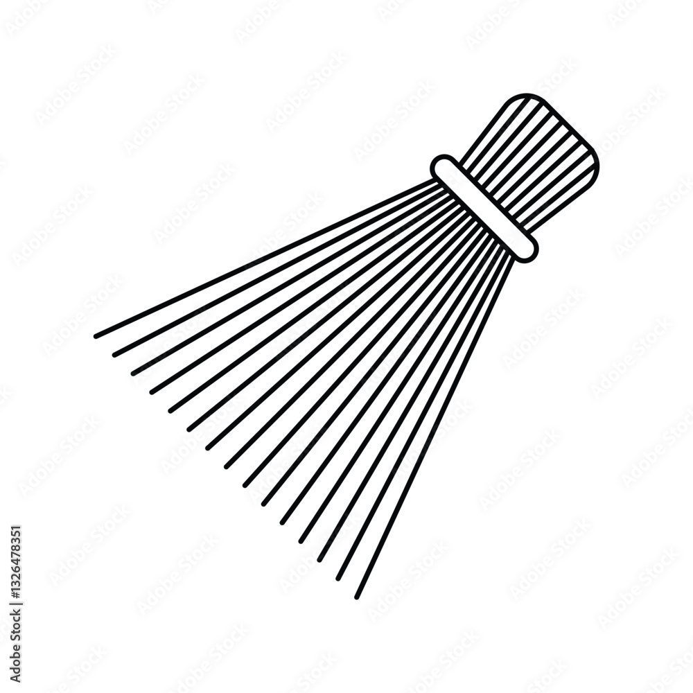 cleaning lineal icon with white background vector stock illustration