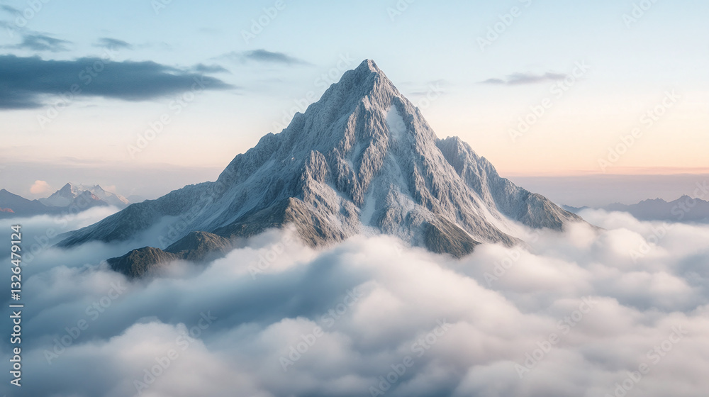 Majestic Mountain Above the Clouds Majestic Mountain Above the Clouds