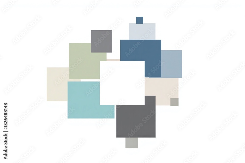 painting with black and white squares on a white background painting with black and white squares on a white background