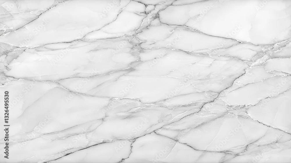 Fototapeta premium Elegant White Marble Background with Subtle Gray Veins and Texture