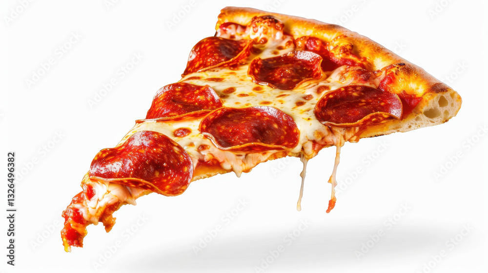 © Cedric - pizza slice isolated on white background © Cedric - pizza slice isolated on white background