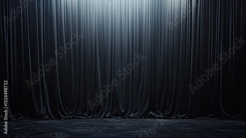 Dark Moody Stage Curtains Backdrop Theater Production Velvet Drapes