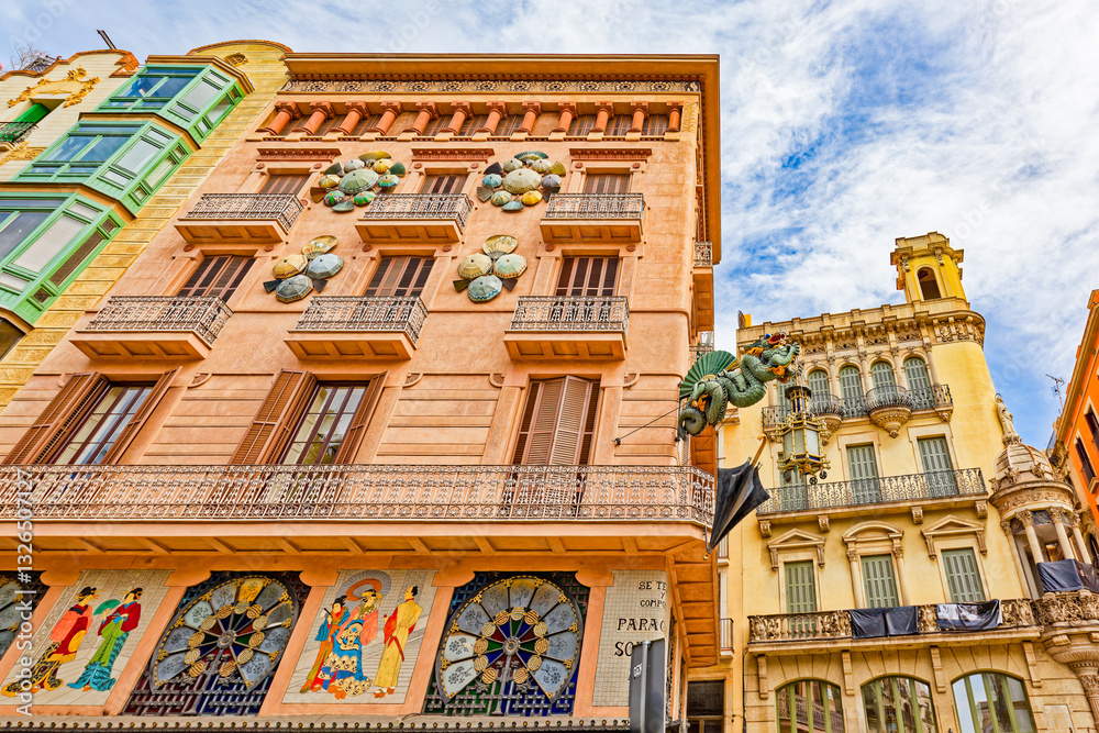 La Rambla is a major street in Barcelona.