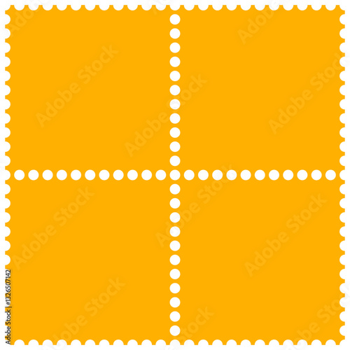 Briefmarkenblock aus vier quadratischen Marken