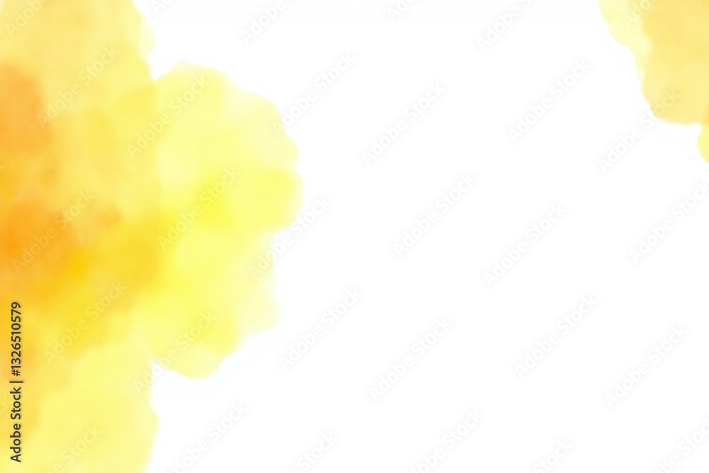 yellow and white watercolor background with a white border yellow and white watercolor background with a white border