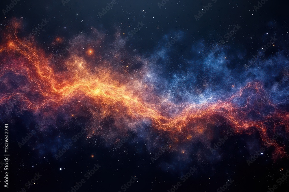 Fototapeta premium Intertwined Light Beams