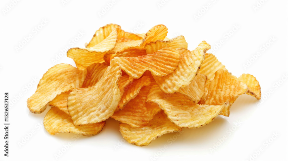 potato chips isolated on white potato chips isolated on white