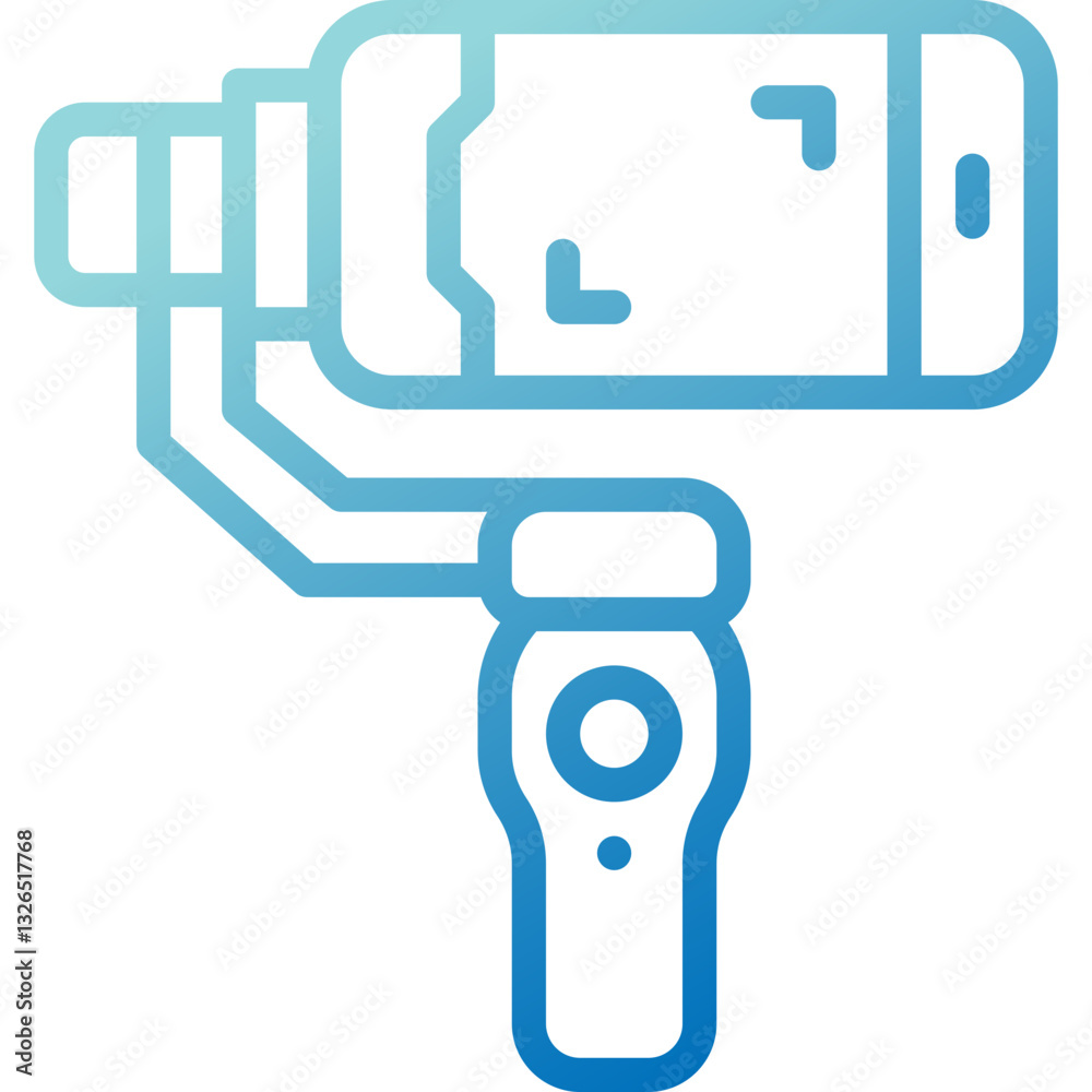 gimbal gradient line icon gimbal gradient line icon