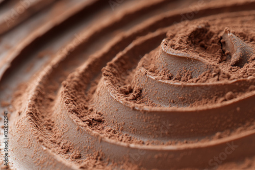 Wallpaper Mural Close up of swirling cocoa powder showcasing texture and pattern Torontodigital.ca