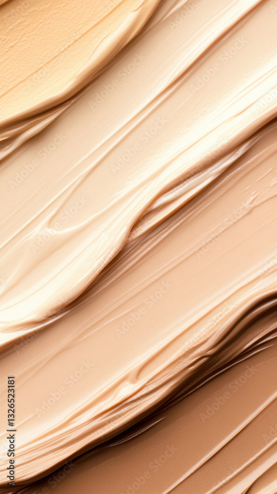 Closeup of textured beige and brown layers in modern abstract art Closeup of textured beige and brown layers in modern abstract art