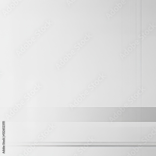 Wallpaper Mural Minimalist White Abstract: Subtle Lines and Geometry Creating a Clean, Modern Aesthetic Torontodigital.ca