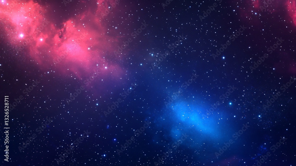 Obraz premium Stunning Vector Galaxy Background with Unique Gradient Effects for Creative Design Projects